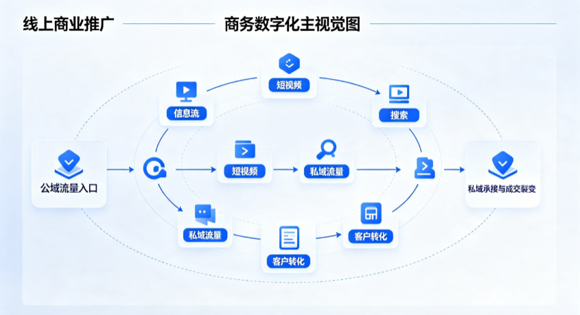 富阳市线上商业推广怎么做？全域流量闭环搭建与低成本转化实战指南